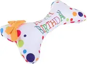 Garneck Happy Birthday Dog Cake Mix - Plush Squeaky for Dogs - for Birthday Celebrations Teething Relief & Chewing Fun Ideal for Small Dogs