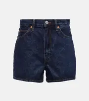 [Re/Done] Re/Done The Midi high-rise denim shorts 31 blue