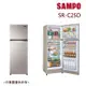 【SAMPO聲寶】250公升一級能效變頻雙門冰箱晶鑽金 SR-C25D-Y9_廠商直送