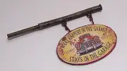 1/24, 1/18 Scale Vintage Distressed Auto Repair Garage 2-Sided Sign