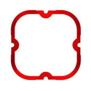 KC HiLiTES KC Bezel Ring KC FLEX ERA 4 Red 1PC