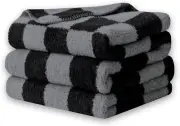 Checkered Throw Blanket - Comfortable Knit Breathable Blanket, Cozy and Warm Bla