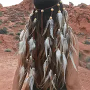 Indian Feather Headband Accessories - Native American Tribal Costume Head Dress With Feathers For Women