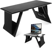 Portable Foldable Lap Desk Laptop Stand for Bed and Writing Lightweight Car Table with Sturdy High Density Board for Commuting and Travel