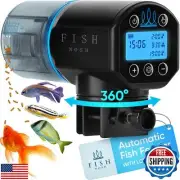 FISHNOSH Automatic Fish Feeder for Aquarium - New Generation 2025, Auto Food