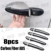 For Mazda3 Axela 2014-2018 Carbon Fiber Side Smart Lock Door Handle Covers Trim