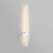 MAGNIFICA LUCE Modern Linear LED Wall Light,Minimalist Wall Sconce Night Light,360°Rotation Wall Lamp Reading Light Bed Light,3000K 12W 60cm(White)