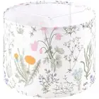Drum Lampshades Floral Printed Lamp Shades - 13" x 13" x 10" - Ideal for Tabl...