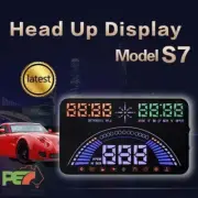 S7 5.8" Head Up Display OBD2 & GPS Windscreen Speedometer Sys For Ford Trend