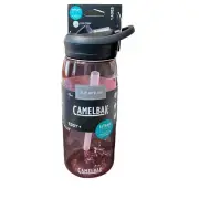 CAMELBAK EDDY + WATER BOTTLE 32 OZ / 1L Clear Pink Flip Bite Sip Leak Proof NEW