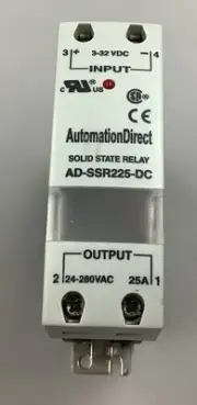 Automation Direct AD-SSR225-DC 24-280VAC 3-32VDC Solid State Relay (B479)
