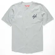 DGK BASEBALL JERSEY STOCK BALL HEATHER GREY BNWT
