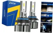 LED Bulbs 15000 Lumens 400% Brightness Super Bright HB4 6500K Cool White 9006