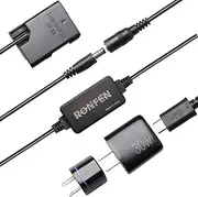 [RONFEN] EP-5A DC Coupler Power Connector EN-EL14 EN-EL14a Dummy Battery USB-C Cable PD Adapter Kit Replace EP-5A + EH-5 AC Power Adapter for Cameras Nikon D3200 D3500 D5300 D5600 Df Coolpix P7000 P7800