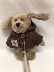 Boyds Bears Fearless Fido Style #918056 plaid jacket 5”