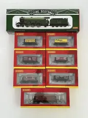 Hornby OO Scale R3636 Lner Flying Scotsman Loco 4472 & 7 Freight Cars Set