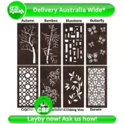 Aussie Privacy Screens - Smooth texture - Sealed Jarrah Colour - 600x1200mm