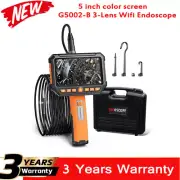 G5002-B 3-Lens Wifi Endoscope 2MP Borescope Industrial Inspection Camera 5"scree