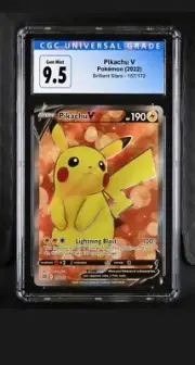 Brilliant Stars Pikachu V CGC 9.5 Holo (0088) 157/172 Pokemon