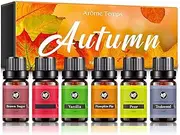 Essential Oils,6pcs/Set Autumn Essential Oil Set for Diffuser Thanksgiving Fruit,Flower Scent Aromatherapy Oils Birthday for Women,Essential Oils for Diffuser for Home