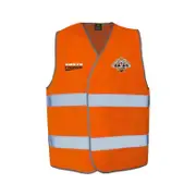 Wests Tigers NRL Hi Viz Work Vest With Reflective Tape Orange