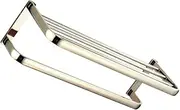 HOMSFOU 1Pc Brass Towel Mounted Bathroom Holder Golden Towel Shelf Elegant and Modern Design Scratch Resistant for Bathroom Organization