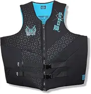 Weapon Super Size 7XL-8XL Neoprene PFD Buoyancy Life Vest Jacket Black/Blue