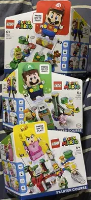 LEGO Super Mario Adventure with Mario Luigi Peach Starter Lot 3