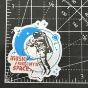 Music From Eureka Space - Space Rock Band Logo Vinyl Decal Sticker Bomb