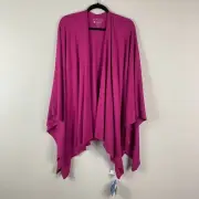 Coolibar Railay Everyday Beach Sun Wrap Womens L/XL Pink Open Front