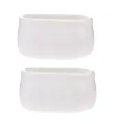 2 Pcs Egg-Shaped Sugar Bowl Individual Sachets Bowls Sweet Jars Storage