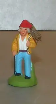 NEW Man with bundle of wood, Santon Marcel Carbonel number 1