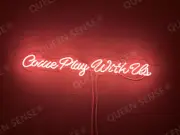 Come Play With Us Party Club Acrylic 24" Neon Lamp Light Sign With Dimmer