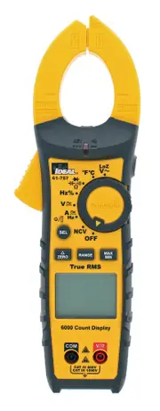 Ideal TightSight 600A AC/DC TRMS Clamp Meter