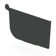 SA NEW Stratco Quad Gutter 125 Stop End Gun Metal Grey