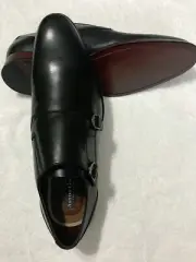 Aston Grey Collection Kedaeri Monk Strap Slip-On Men's Shoes Size 11.5 US Black.