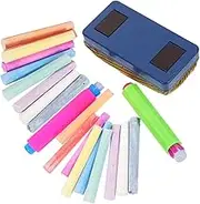 FUNOMOCYA 1Set Dustless Chalk Set with Eraser of Chalk for Classroom Decorations for Teachers for Drawing and Writing Activities