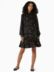 string lights shift holiday dress