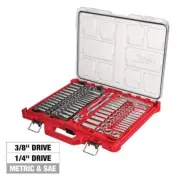 Ratchet Socket Mechanics Tool Set PACKOUT Case 106-Piece 3/8 1/4 in. SAE/Metric