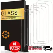 10-PACK Tempered Glass Screen Protector Film For iPhone X 11 12 mini Pro XS