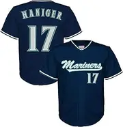 Outerstuff Mitch Haniger Seattle Mariners Navy #17 Kids Youth 4-20 Alternate Fashion Player Jersey