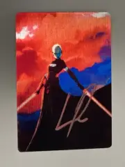 Asajj Ventress - Star Wars- Metal Art Card Signed by Livio Ramondelli with COA