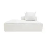 [James lane] Riley Linen Pure White Module Terminal Left