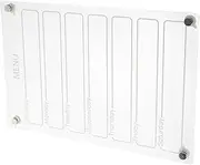 Tofficu Magnetic Weekly Menu Planner Board Erasable Fridge Schedule Organizer for Kitchen Office Compact Memo Board for Effortless Meal Planning and Scheduling