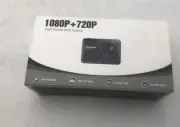 Dual Channel Dash Camera 1080P+720P Loop Recording G-Sensor Lock Front Rear New