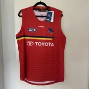 Brand New Authentic On Field AFL ADELAIDE CROWS training Guernseys