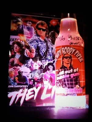 THEY LIVE ️ Out of Bubble Gum Soda Bottle Rowdy Roddy Piper WWE WWF SIGNED