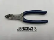 Snap-on Tools POWER BLUE Soft Grip 7" Wire Stripper Cutter Crimper PWCS7ACFMB