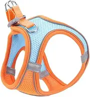 Sosoport Pet Vest Leash for Cats and Dogs Reflective Harness Puppy Walking Leash Dog Supply Pet Leash Breathable Orange l