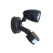 Telbix Illume Aluminium Single 10W LED Exterior Spotlight With Sensor IP44